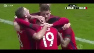 ГЕРМАНИЯ - АНГЛИЯ. ГОЛ ВАРДИ ВЫХОДИТ И ЗАБИВАЕТ 2-2 / Germany vs England 2-3 26.03.2016