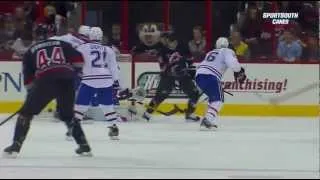 J. Stall (CAR) Goal 03-07-13 Carolina Hurricanes vs Montreal Canadiens