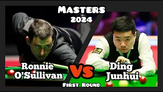 Ronnie O'Sullivan vs Ding Junhui - Masters Snooker 2024 - First Round Live