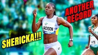 Another NEW RECORD by Shericka Jackson Crushed The Previous Record In Kingston