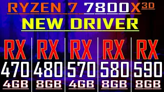 RX 590 vs RX 580 vs RX 570 vs RX 480 vs RX 470 || NEW DRIVER || PC GAMES TEST ||