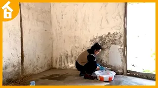 The girl renovated the old house in the countryside - she does everything by herself perfectly