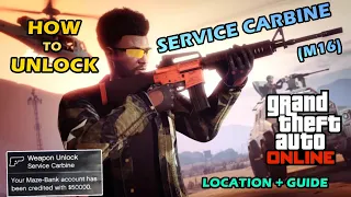 How to unlock New Service Carbine (m16) All Components Locations & Guide/GTA Online