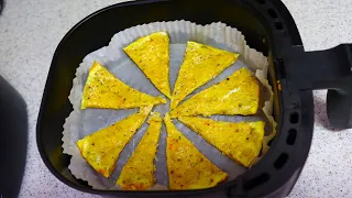 Air Fry Recipe, Taste Better Than Pizza Just Grate 2 Potatoes, Add 2 Eggs, Quick Delicious Breakfast