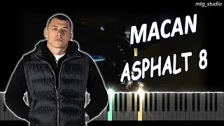 MACAN - ASPHALT 8 | КАВЕР НА ПИАНИНО | ТЕКСТ | КАРАОКЕ | НОТЫ | MIDI