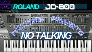 Roland JD-800 Software synth - factory presets no talking