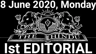 The Hindu Editorial Today | The Hindu Newspaper Today | 8 June 2020 | Upper hand