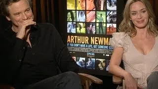 Colin Firth and Emily Blunt Talk 'Arthur Newman'