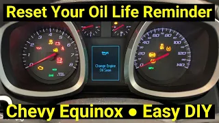 ✅ Chevy Equinox ● Reset Oil Life Indicator ● Fix Oil Change Light