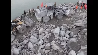 Aerial View of Sichuan Landslide Site