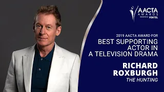 Richard Roxburgh wins Best Supporting Actor in a TV Drama | 2019 AACTA Awards presented by Foxtel