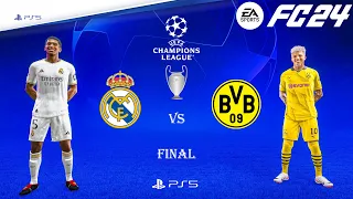 FC 24 - Real Madrid Vs Borussia Dortmund | UEFA Champions League Final 23/24 Full Match |PS5™ [4K60]