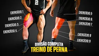 TREINO COMPLETO DE PERNA COM TODOS OS EXERCÍCIOS | FICHA DE TREINO