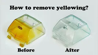 How to remove yellowing from old, aged plastic? (Cheap & easy)