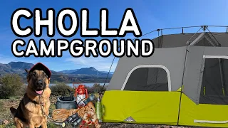 Camping at Cholla Campground | Roosevelt Lake