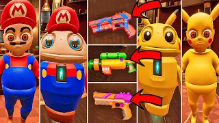 NEW All Baby's Mario, Spider-Man, Pikachu VS Original Baby | The Baby In Yellow Episode NEW Robot