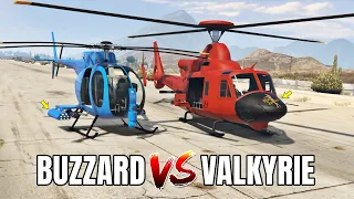 GTA 5 ONLINE - BUZZARD VS VALKYRIE (WHICH IS BEST?)