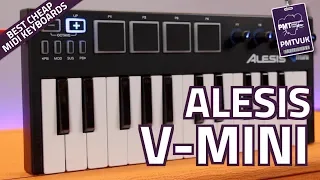 Alesis V-Mini Portable USB MIDI Controller Keyboard - Review & Demo