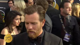 Ewan McGregor on 75th Golden Globes Red Carpet