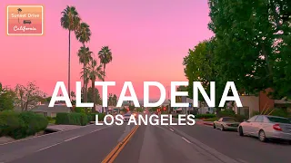 Sunset Drive at the Foothills of Altadena Los Angeles California - Relaxing  Calming Immersive