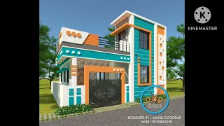 single floor house elevation designs models