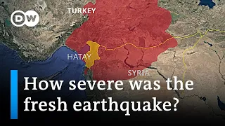 6.4 magnitude aftershock in Turkey traps more people under rubble, killing at least 3 | DW News