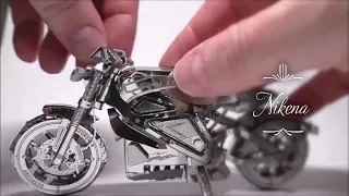 Quebra Cabeça de Metal 3D de Alta Qualidade - Corte a Laser | 3D Metal Puzzle - Moto - Motocicleta