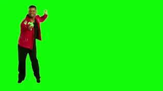 Dancing man green screen