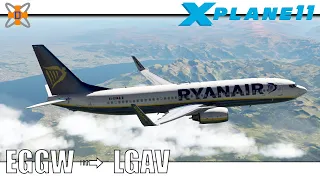 *REAL FLIGHT* FR7805 London Luton to Athens - Zibo 737 Ryanair｜Drawyah