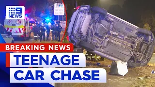 Teenager arrested after police pursuit through Sydney | 9 News Australia