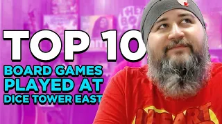 Top 10 games played at Dice Tower East 2023