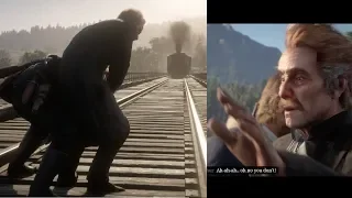 Save VS Don’t Save Reverend Swanson from the Train (Who Is Not Without Sin) Red Dead Redemption 2