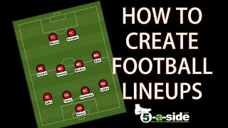 How to Create Football Lineups / Formations