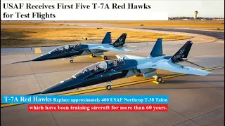 "Breaking News: USAF's First T-7A Red Hawks Arrive for Epic Test Flights!" Next-Generation Trainer