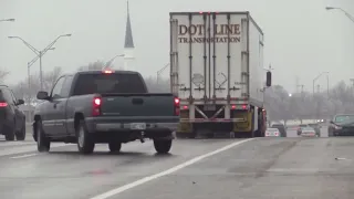 Vehicles spin out on icy Oklahoma City roads