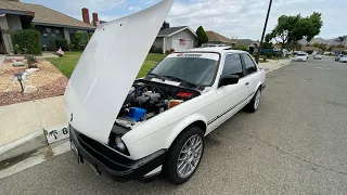 Installing short tube Headers on a bmw e30 ITS SO LOUD!!!