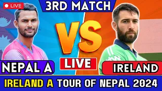 Nepal A vs Ireland Cricket live 3rd Match | Ireland Tour Of Nepal in 2024 | Live Match Analysis