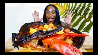 30lb ALLIGATOR MUKBANG | SEAFOOD BOIL MUKBANG | Bloveslife |SMACKALICIOUS SAUCE