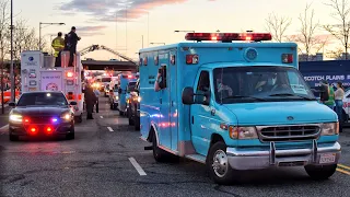 Send Off For Over 100 FEMA Ambulances Assisting New Jersey