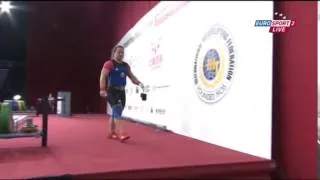 NOVIKAVA Nastassia 1j 130 kg cat. 63 World Weightlifting Championship 2013