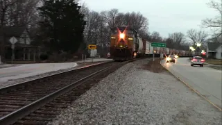 Broken Down CSX M644 w/ CSX 5404 + New CSX Coil Cars (CSX 499380, CSX 499572) in Battle Ground, IN