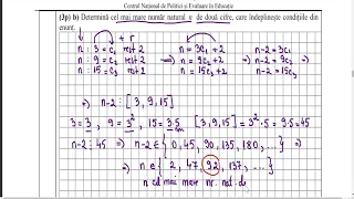 Test 2 de antrenament Evaluarea Nationala 2022 Subiectul III