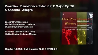 Prokofiev: Piano Concerto No. 3 in C Major, Op. 26 (Pennario, Golschmann, SLSO - 1953)