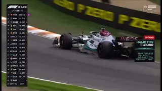 Lewis Hamilton angry team radio after Russell pits