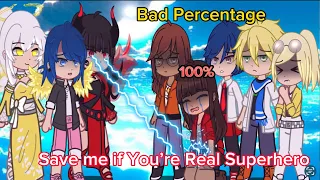 😇‼️👀Good VS Bad Percentage ✨😈// GMM/Meme // [MLB]🐞 🐈‍⬛/Gacha/ AU