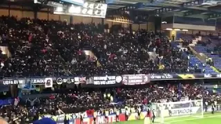 Hooligans Eintracht Frankfurt in London vs Chelsea 1-1 09/05/2019