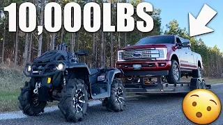 CAN IT PULL IT?!! CANAM OUTLANDER 1000 XMR TAKES ON 10,000lb LOAD!!