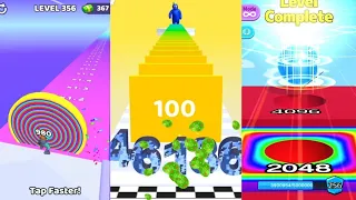 Level 361 : Layer Man 3D: Run & Collect vs 2048 Challenge Merge Number Run Rush vs Ball Run 2048