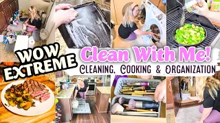NEW ALL DAY CLEAN WITH ME! EXTREME CLEANING MOTIVATING! CLEAN DECLUTTER AND ORGANIZATION!