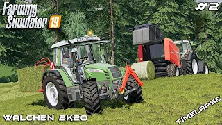 Collecting hay and baling straw | Animals on Walchen | Farming Simulator 19 | Episode 2